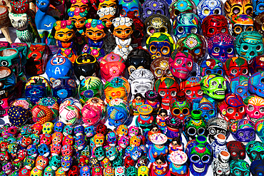 Souvenirs for Sale, Frog Alley, Historic Center, UNESCO World Heritage Site, Puebla, Puebla State, Mexico, North America