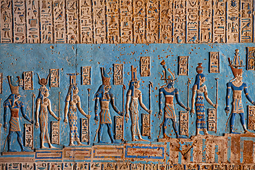 Ceiling Reliefs, Vestibule, Temple of Hathor, Dendera, Qena, Egypt, North Africa, Africa