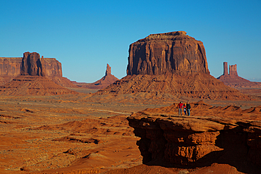 John Ford's Point, Merrick Butte (background), Monument Valley Navajo Tribal Park, Utah, USA