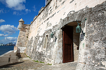 Castle of the Three Kings of Morro (foreground), Havana Skyline (background), Havana, Cuba