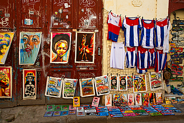 Street, Souvenirs for Sale, Havana Old Town, Havana, Cuba