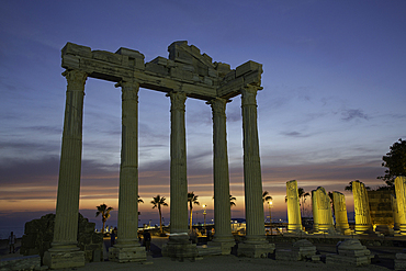 Sunset, Temple of Apollo, 2nd Century AD, Side, Antalya, Turkey