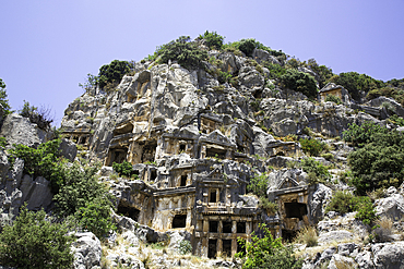 Lycian Rock Tombs, 4th Century BC, Myra Ancient City, Demre, Antalya, Turkey
