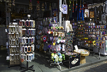 Souvenirs for Sale, Street Scene, Old Town, Kas, Antalya, Turkey