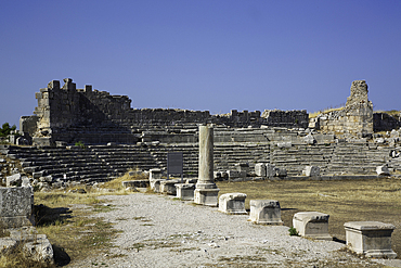 Roman Road Leading to Theater, Xanthos Archaeological Site, Originally Founded 8th Century BC, UNESCO World Heritage Site, Near Kalkan, Antalya, Turkey
