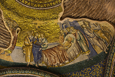 Bzantine Mosaics, Kariye Mosque (also Church of the Holy Savior of Chora), 4th Century AD, UNESCO World Heritage Site, Istanbul, Turkey