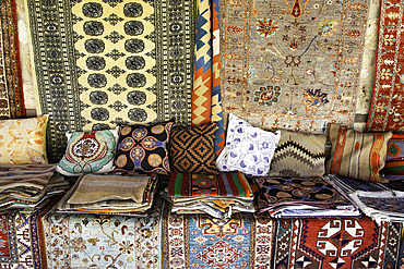 Carpets and Pillows for Sale, Kaleici, Antalya, Antalya Province, Turkey