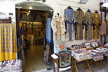 Textiles for Sale, Kaleici, Antalya, Antalya Province, Turkey