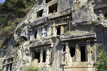 Amyntas Rock Tombs of Ancient Telmessos, 522-486 BC, Fethiye, Mugla Province, Turkey