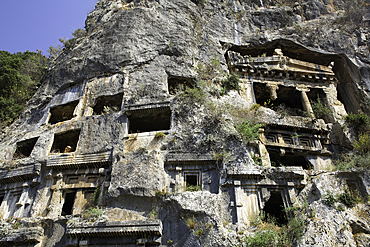 Amyntas Rock Tombs of Ancient Telmessos, 522-486 BC, Fethiye, Mugla Province, Turkey