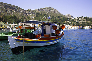 Fishing Boats, Harbor, Megisti Bay, Kastellorizo, Dodecanese Islands, Greece