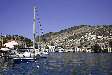 Boats, Harbor, Megisti Bay, Kastellorizo, Dodecanese Islands, Greece