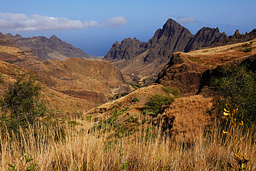 Scenery in the valley of Ribeira de Cruz, northwest Santo Antão, Cape Verde