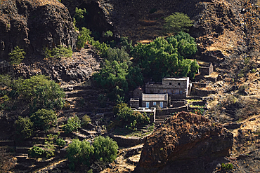 Scenery in the valley of Ribeira de Cruz, northwest Santo Antão, Cape Verde