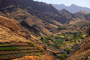 Scenery in the valley of Ribeira de Cruz, northwest Santo Antão, Cape Verde