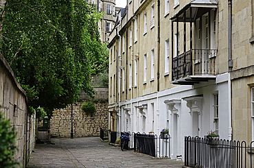 Fine architecture in the city of Bath, a city in Somerset, England, known for and named after its Roman-built baths