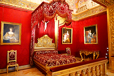 Interior details of The Prince's Palace, Monaco, the official residence of the Sovereign Prince of Monaco. Built in 1191 as a Genoese fortress, during its long and often dramatic history it has been besieged by many foreign powers.