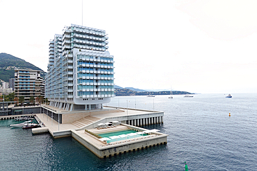 Modern architecture at Monaco Bay, Monaco