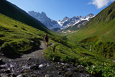 Mountain landscape, Upper Khevsureti region, Georgia
