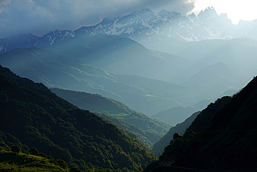 Mountain landscape, Khevsureti region, Georgia