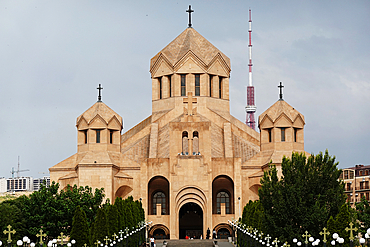 Architecture in central Yerevan, the capital of Armenia, Armenia