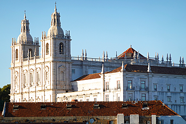 Architecture and street scenery in central Lisbon, Portugal