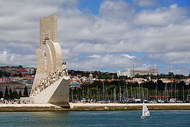 The Monument of the Discoveries, a monument on the northern bank of the Tagus River estuary, in the civil parish of Santa Maria de Belém, Lisbon