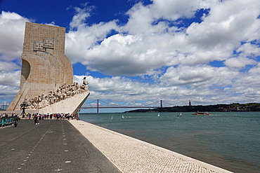 The Monument of the Discoveries, a monument on the northern bank of the Tagus River estuary, in the civil parish of Santa Maria de Belém, Lisbon