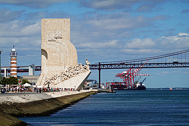 The Monument of the Discoveries, a monument on the northern bank of the Tagus River estuary, in the civil parish of Santa Maria de Belém, Lisbon