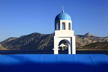 Church by the sea, Kalymnos, Dodecanese, Greek Islands, Greece, Europe