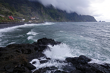 The wild coastline near Seixal, northwest Madeira, Portugal, Atlantic Ocean, Europe