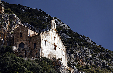 Mountain monastery, Ager, Catalonia, Spain, Europe