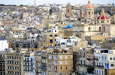 The rooftops of Valletta, Malta, Europe