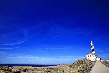 Lighthouse, northeast Menorca, Balearic Islands, Spain, Mediterranean, Europe