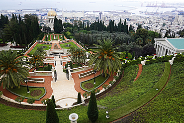 The Baháʼí Terraces (or the Hanging Gardens of Haifa) Mount Carmel, Haifa, Israel