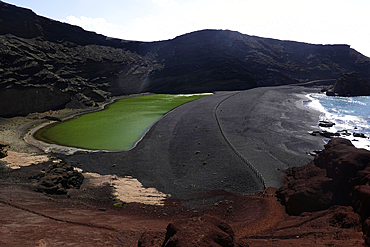 Laguna Verde, Lanzarote, Canary Islands, Spain, Atlantic, Europe