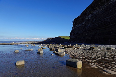 The intertidal zone of the Quantock Coast, West Somerset, contains an abundance of geology and wildlife. It is a Site of Special Scientific Interest (SSSI) and is of international geological importance.