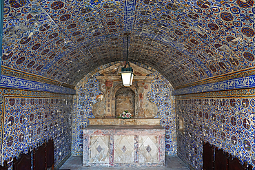 Interior Chapel of St. Barbara in Fort da Ponta da Bandeira, Lagos, Algarve, Portugal