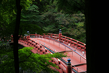 The red bridge at Nikko, Honshu