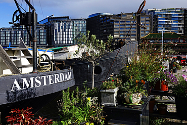 Architecture and urban scenery in central Amsterdam, North Holland, The Netherlands