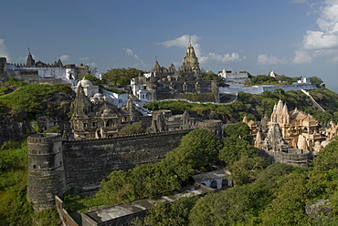 Jain temples, Satrunjaya, Gujarat, India, Asia