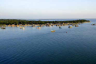 View from Pamban Bridge, Rameshwaram, Tamil Nadu, India, Asia