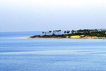 View of Rameswaram from Pamban Bridge, Tamil Nadu, India, Asia