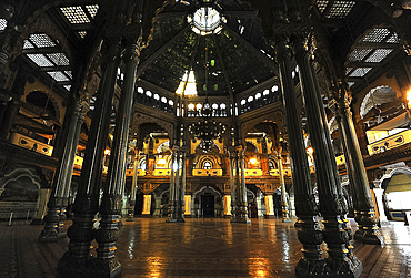 The Peacock hall inside Mysore Palace, seat of the Mysore kingdom, constructed between 1897 and 1912, Mysore, Karnataka, India, Asia