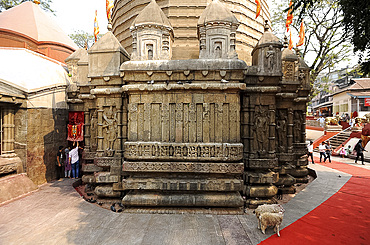 The Garbhagriya, inner sanctum section of the Kamakhya temple, a shakti pitha, first opened in 1565, Gauhati, Assam, India, Asia