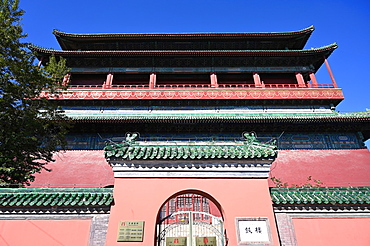 The Drum Tower, built in 1272 and the official timepiece of Beijing until 1924, Beijing, China, Asia