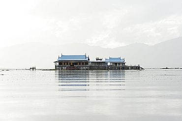 Old 20th century British Lake resort, now being restored, Inle Lake, Shan state, Myanmar (Burma), Asia