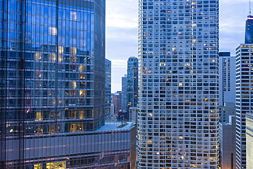 Skyscrapers in Chicago, Illinois, United States of America, North America