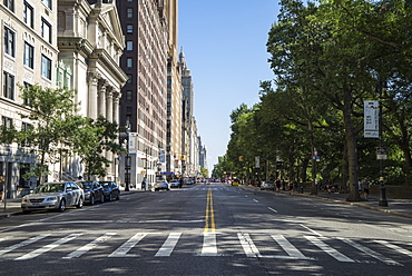 Central Park West, closed to traffic for an event, Manhattan, New York City, New York, United States of America, North America