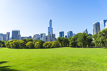 Skyscrapers bordering Central Park, Manhattan, New York City, New York, United States of America, North America